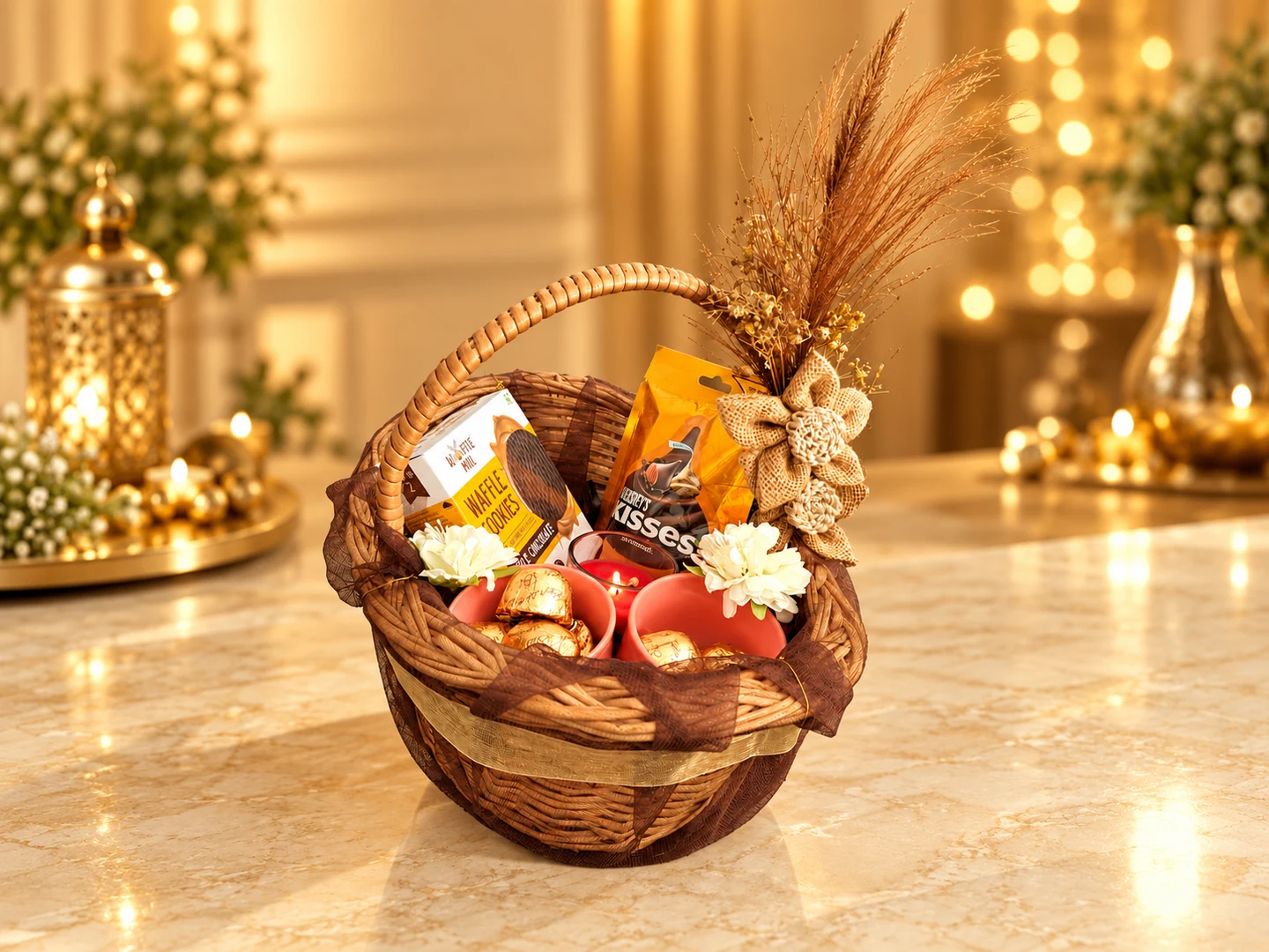 Bamboo Brown Basket